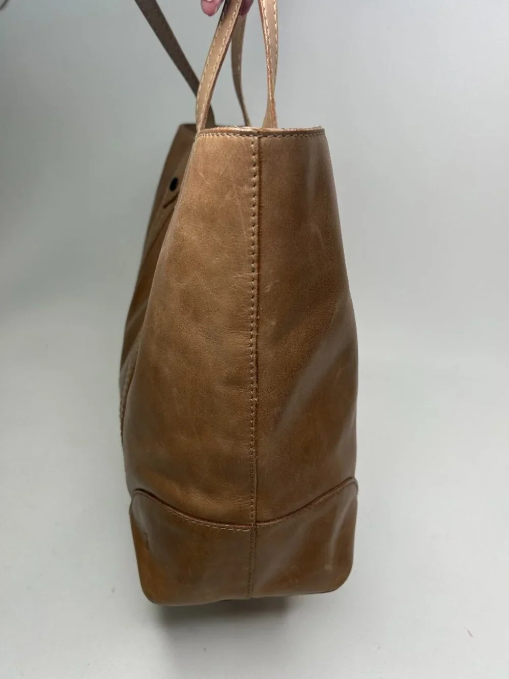 FRYE Brand Melissa Large Shopper Tote Bag Beige DB181 $358